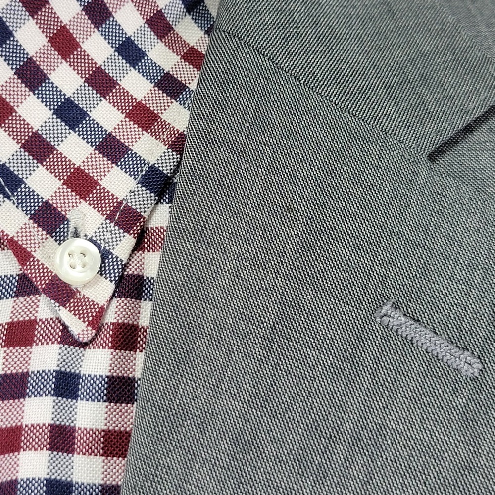 Suitsupply SIENNA Vitale Barberis Men's Sport Coat Blazer Two Button Gray 42L‎ - Picture 9 of 16